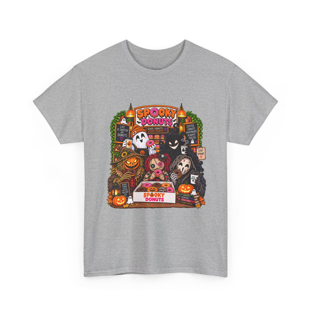 Spooky Donuts Halloween Tee | Unisex Heavy Cotton T-Shirt