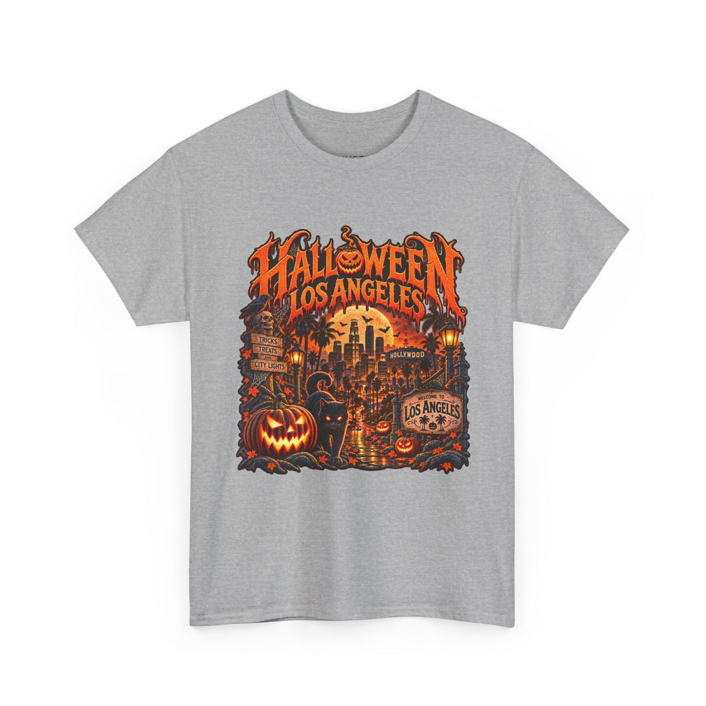 Halloween Los Angeles Graphic Tee | Unisex Heavy Cotton T-Shirt