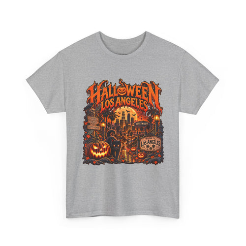 Halloween Los Angeles Graphic Tee | Unisex Heavy Cotton T-Shirt