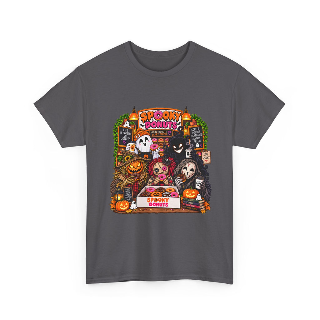 Spooky Donuts Halloween Tee | Unisex Heavy Cotton T-Shirt