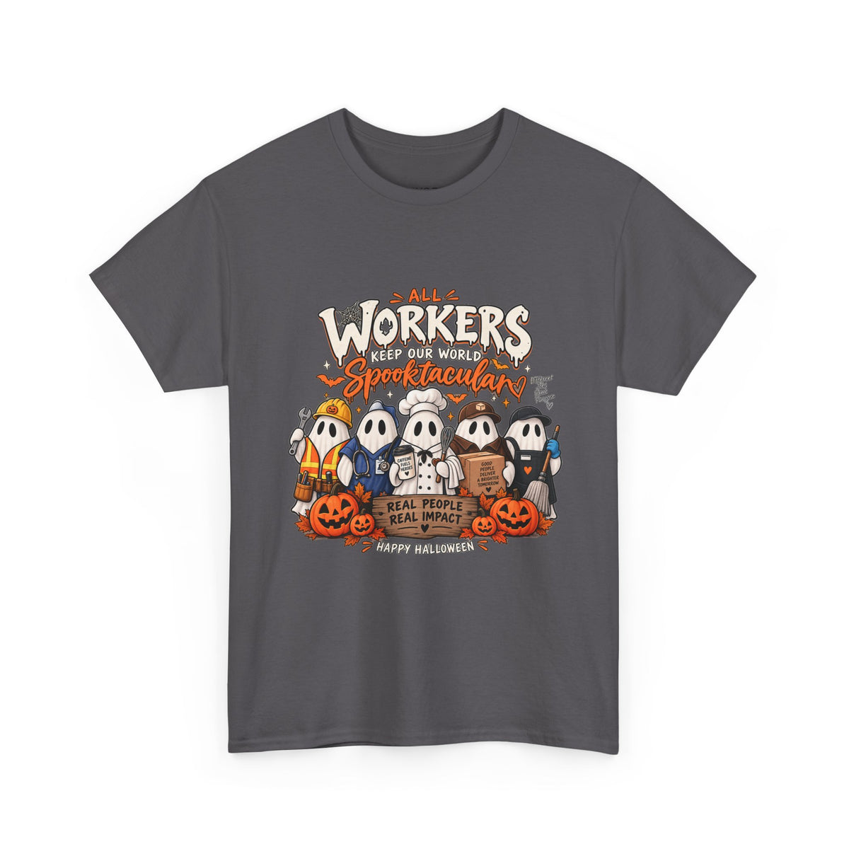 All Workers Halloween Tee | Unisex Heavy Cotton Shirt