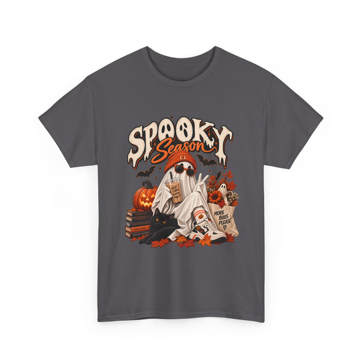 Spooky Season Ghost Tee | Unisex Halloween Cotton T-Shirt