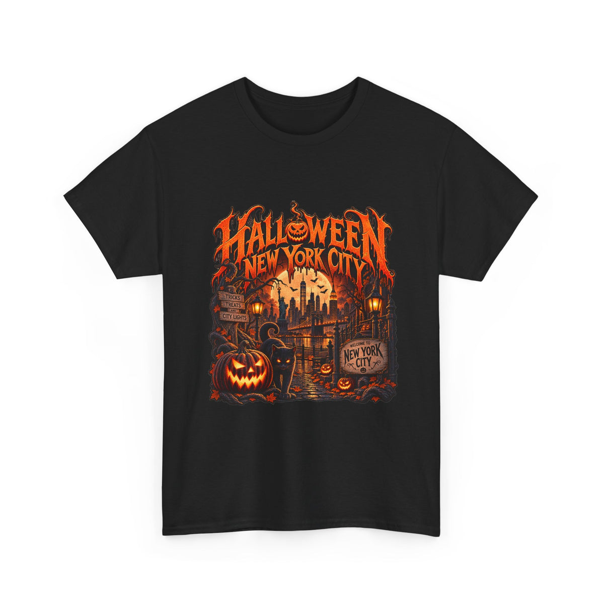 Halloween NYC Graphic Tee | Unisex Heavy Cotton Shirt