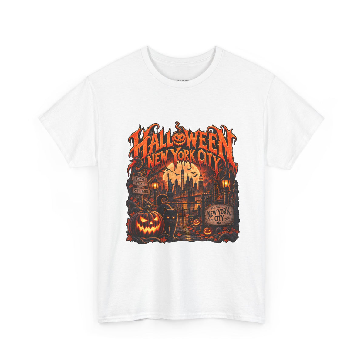 Halloween NYC Graphic Tee | Unisex Heavy Cotton Shirt