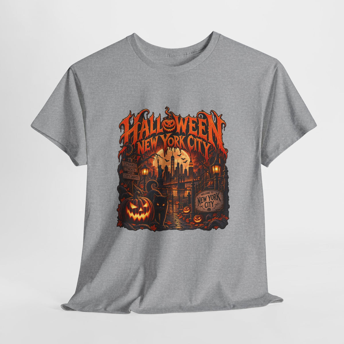 Halloween NYC Graphic Tee | Unisex Heavy Cotton Shirt