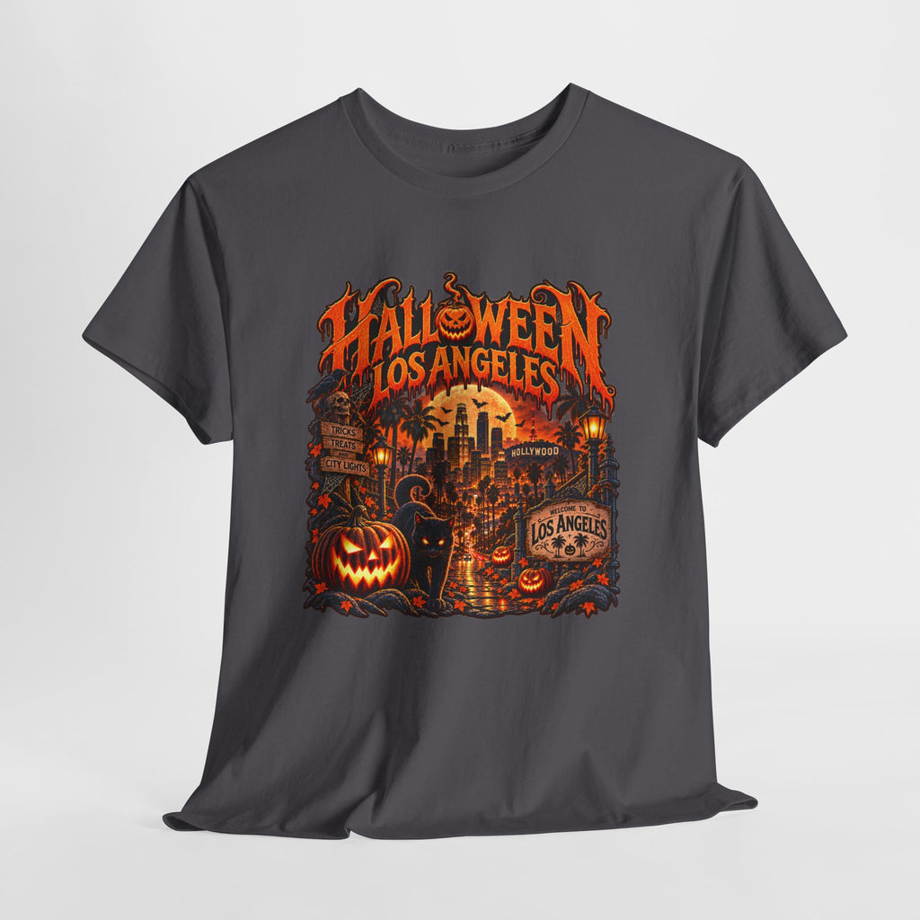 Halloween Los Angeles Graphic Tee | Unisex Heavy Cotton T-Shirt
