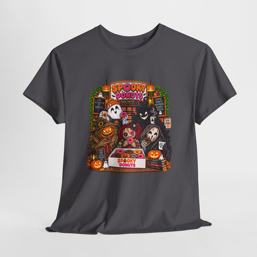 Spooky Donuts Halloween Tee | Unisex Heavy Cotton T-Shirt