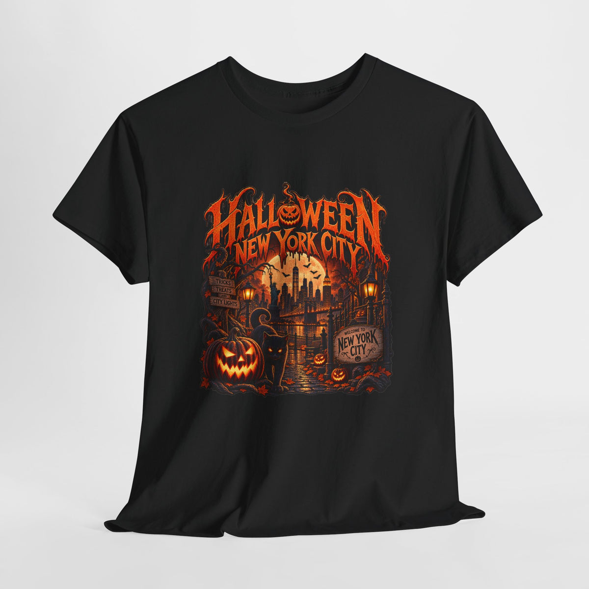 Halloween NYC Graphic Tee | Unisex Heavy Cotton Shirt