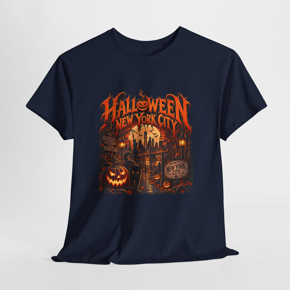 Halloween NYC Graphic Tee | Unisex Heavy Cotton Shirt
