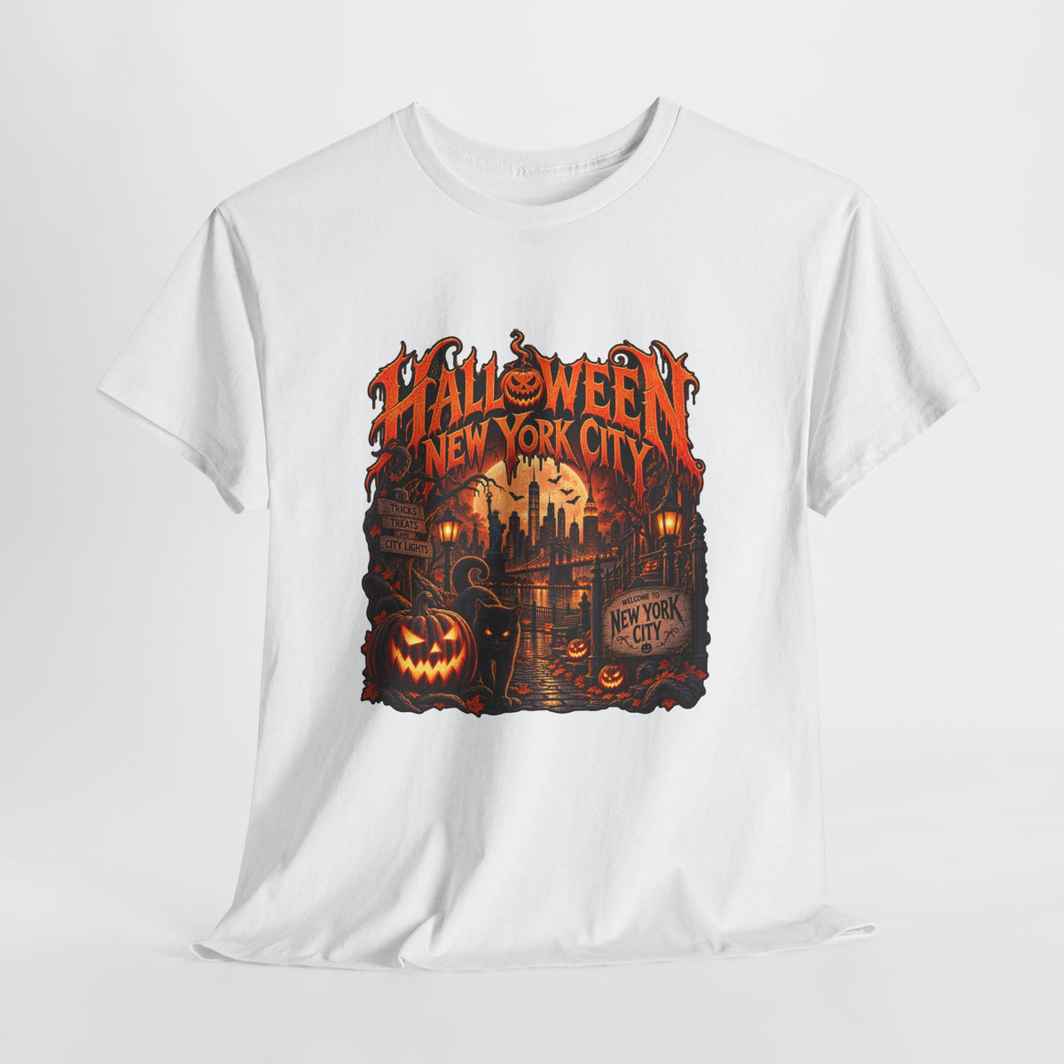 Halloween NYC Graphic Tee | Unisex Heavy Cotton Shirt