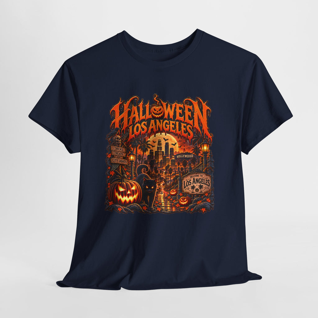 Halloween Los Angeles Graphic Tee | Unisex Heavy Cotton T-Shirt